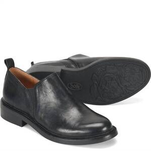 NEW SOFFT women's naisbury leather slip-on in black